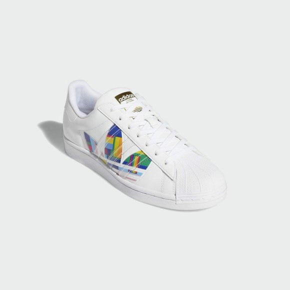 Adidas Originals Men's Superstar Pride Summer Fashion Sneakers Size 11 us FY9022 - Picture 1 of 5